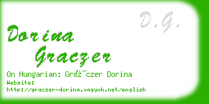 dorina graczer business card